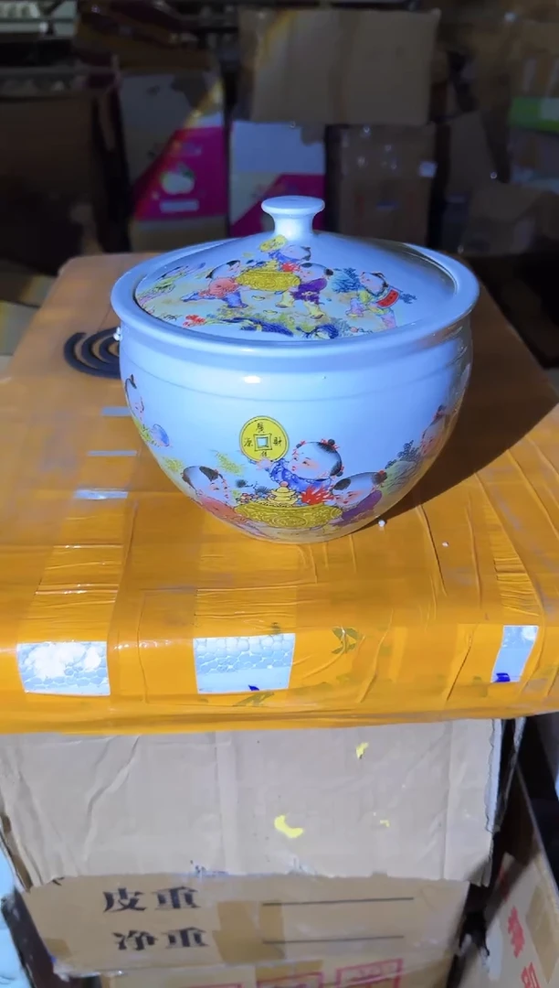 其他B216景德镇制陶瓷5斤猪油罐一件