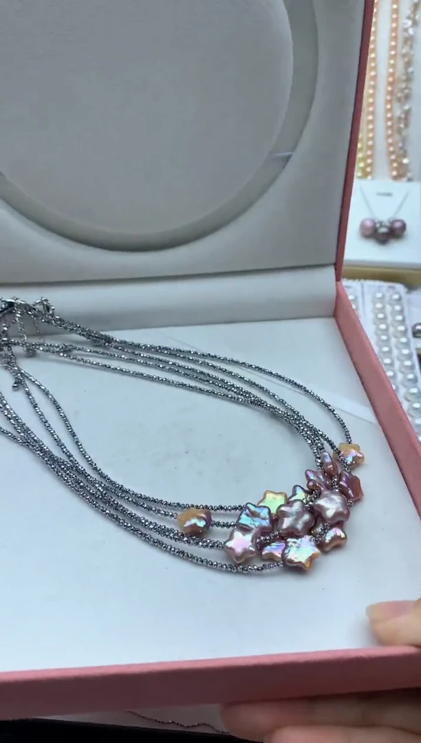 淡水珍珠未镶嵌颈饰多样性发其一