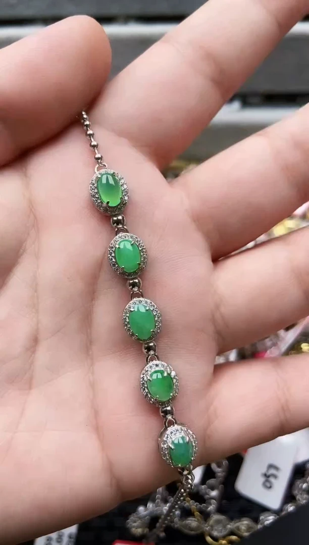 【闪购商品】翡翠戒指银S925镶嵌111111111-8