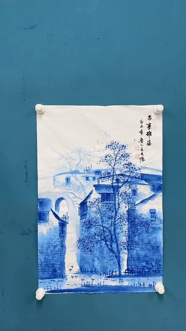 【闪购商品】国画1.28-王夫怀-四尺三开-64