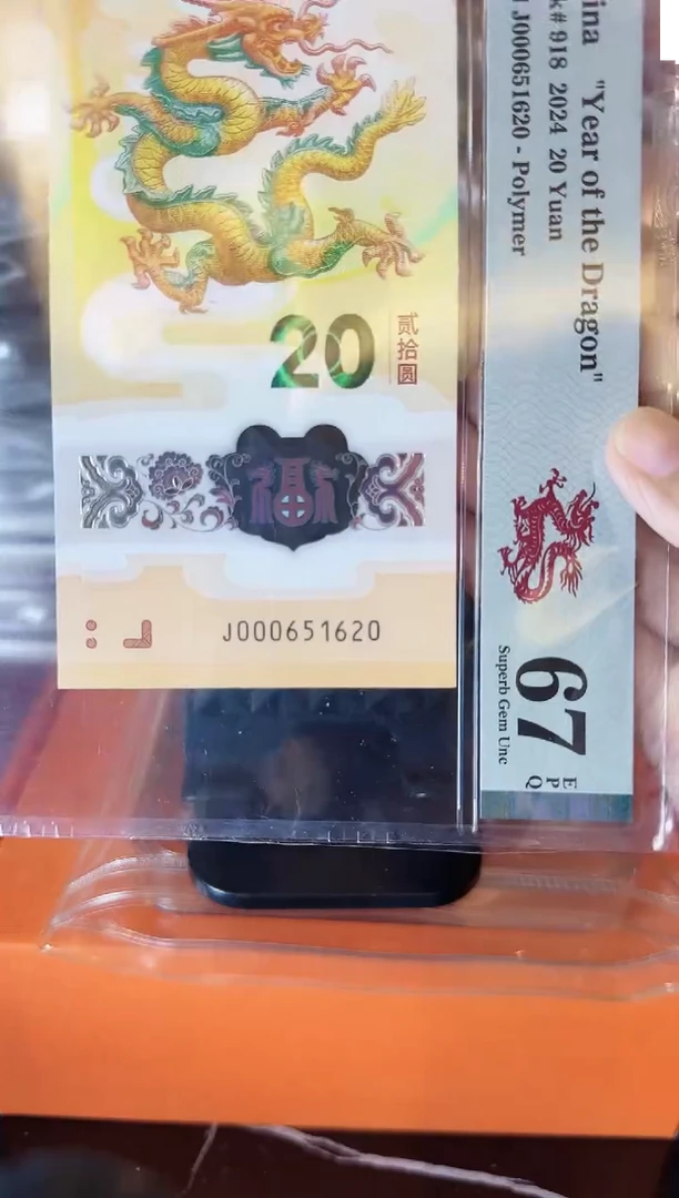 塑料2024 龙钞 单张   啊啊啊啊啊啊