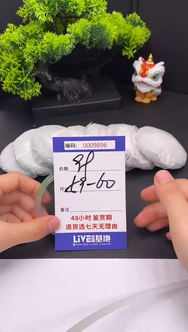 未镶嵌手镯翡翠0009896