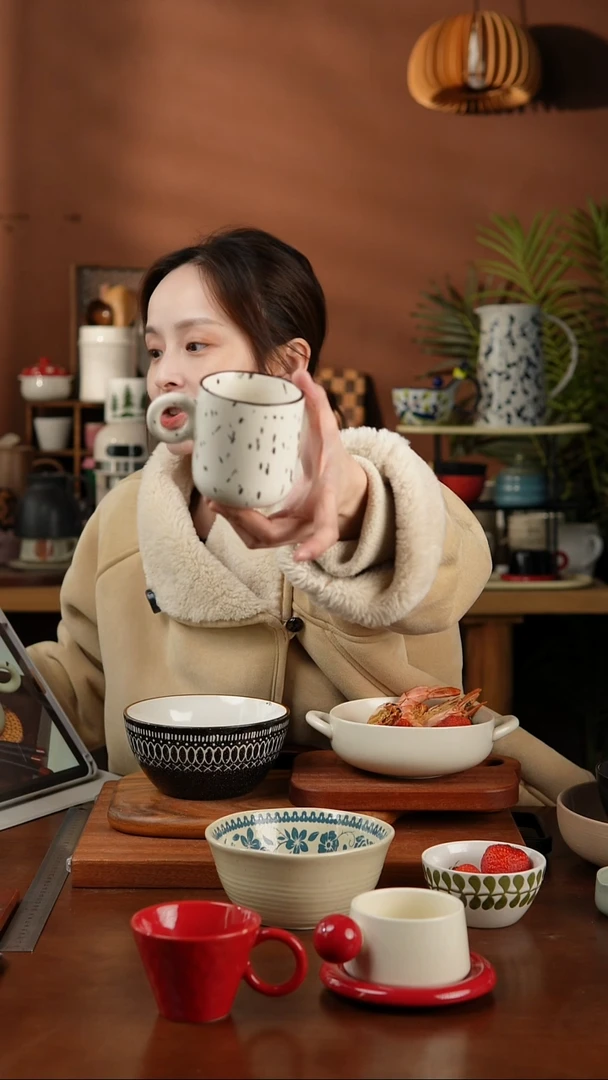 【闪购商品】杯黑色泼墨水杯 微瑕 凑满20发货