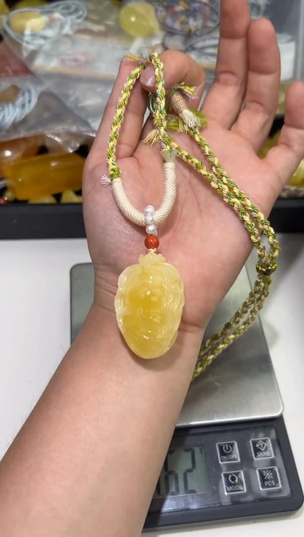 裸石琥珀未镶嵌琥珀蜜蜡吊坠