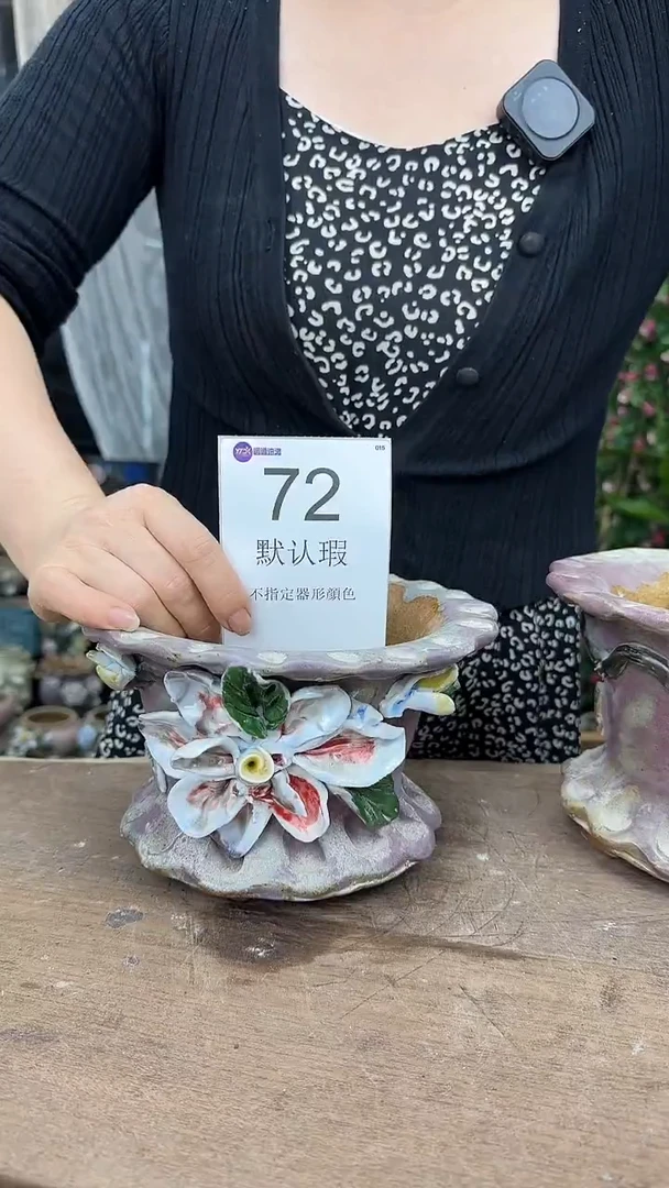 1个精工捏花不指定/顔色器形/瑕72