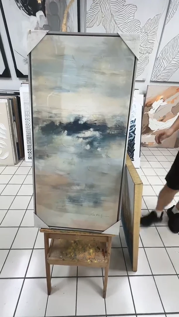 168现代艺术装饰画油画50*100