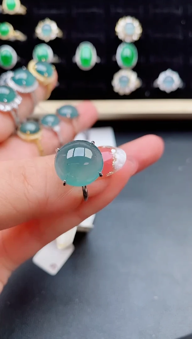 【闪购商品】翡翠戒指银S925镶嵌11111