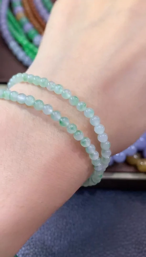 未镶嵌手串翡翠D9 多样性发一件