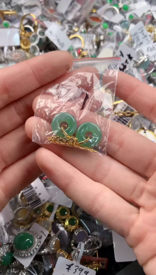 银S925镶嵌戒指翡翠111   4