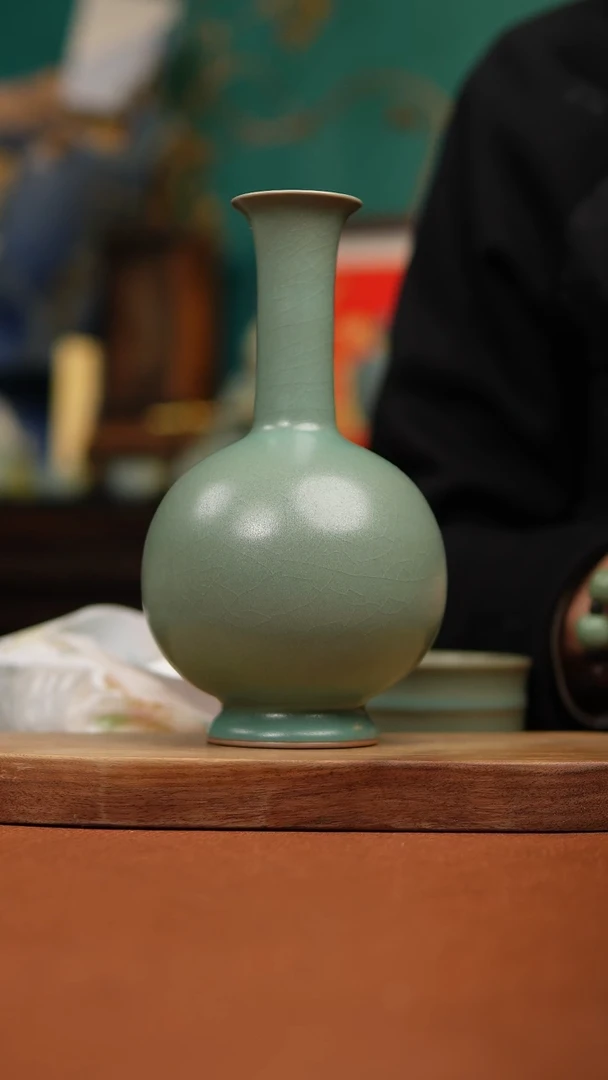 【闪购商品】瓷片原产地原矿柴烧鼓腹瓶微瑕福利