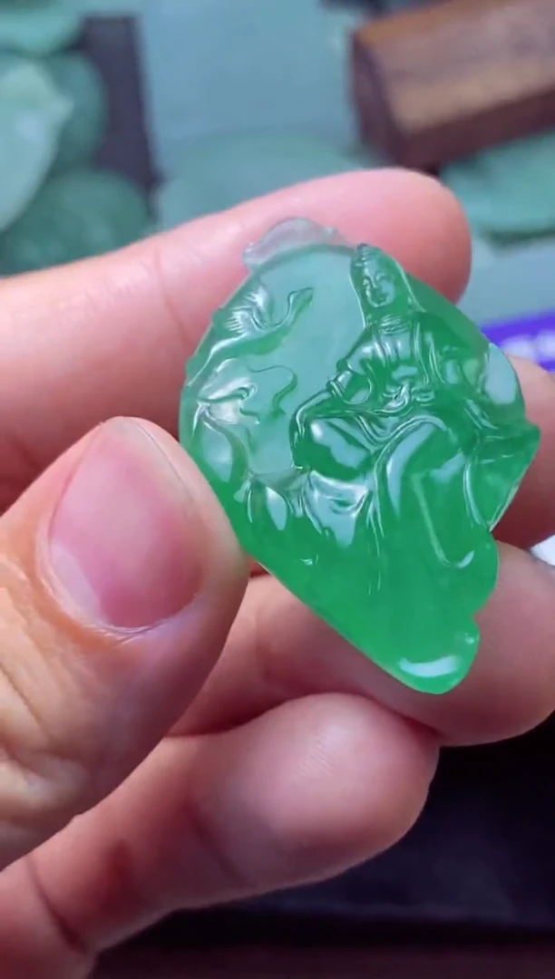 定制翡翠未镶嵌 龙哥的爸爸 龙哥的爸爸