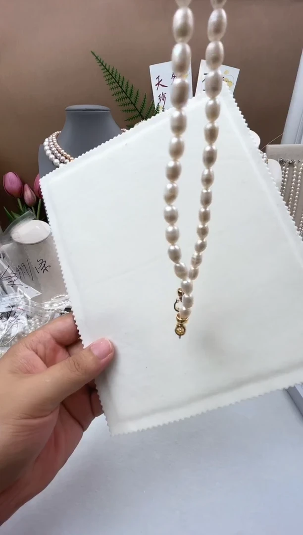 未镶嵌天然淡水珍珠淡水珍珠5-6国风祥云款