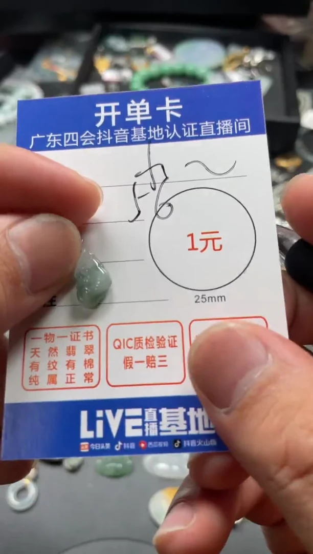 翡翠未镶嵌颈饰一****y挂件