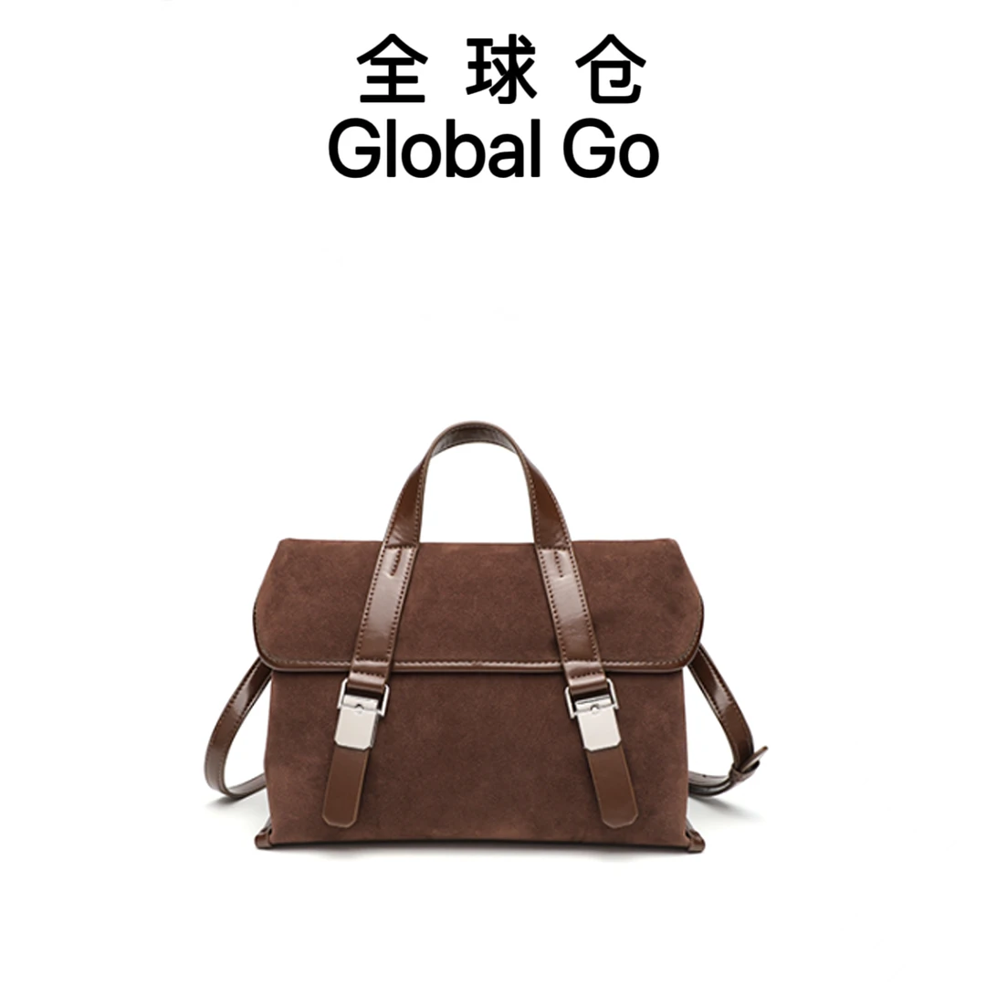 【全球仓Global Go】GELANNI时尚磨砂手提单肩包GLN2490115咖色