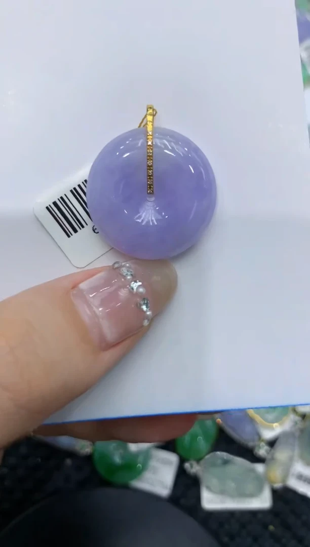 【闪购商品】翡翠颈饰18K金镶嵌222222222