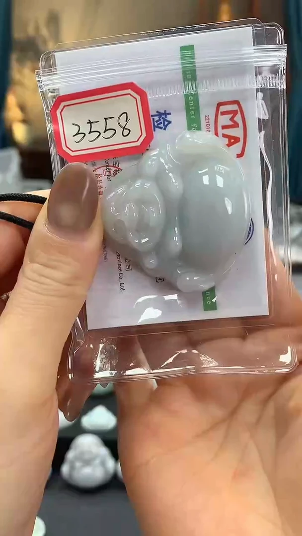 颈饰未镶嵌翡翠佛公3558