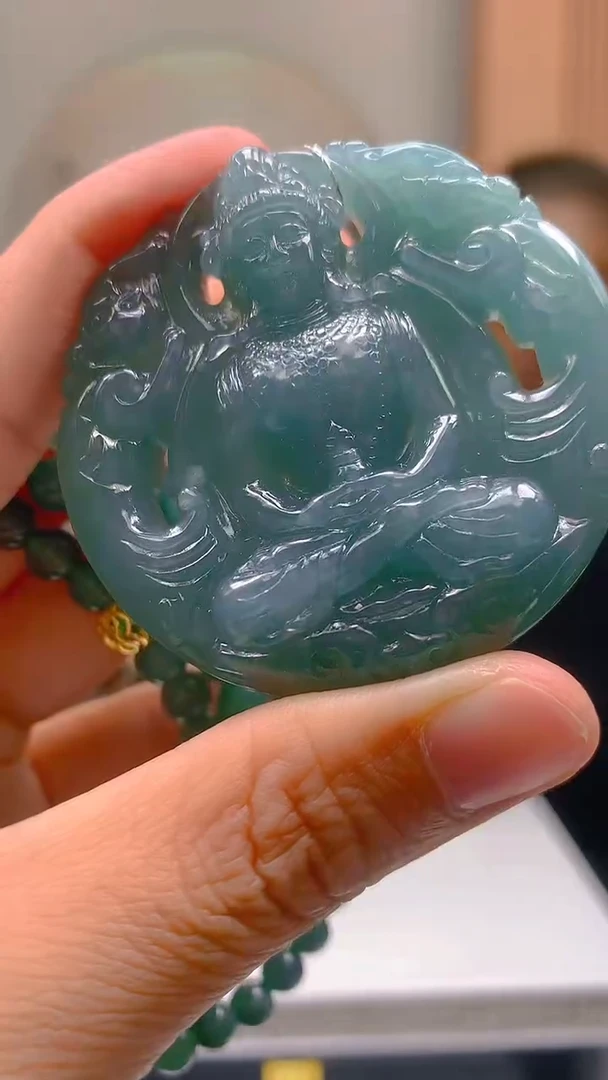 定制翡翠未镶嵌毛货闪购链接ZZL019带珠链