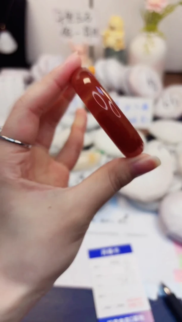 【闪购商品】石英质玉手镯未镶嵌482-玛瑙-圈口54