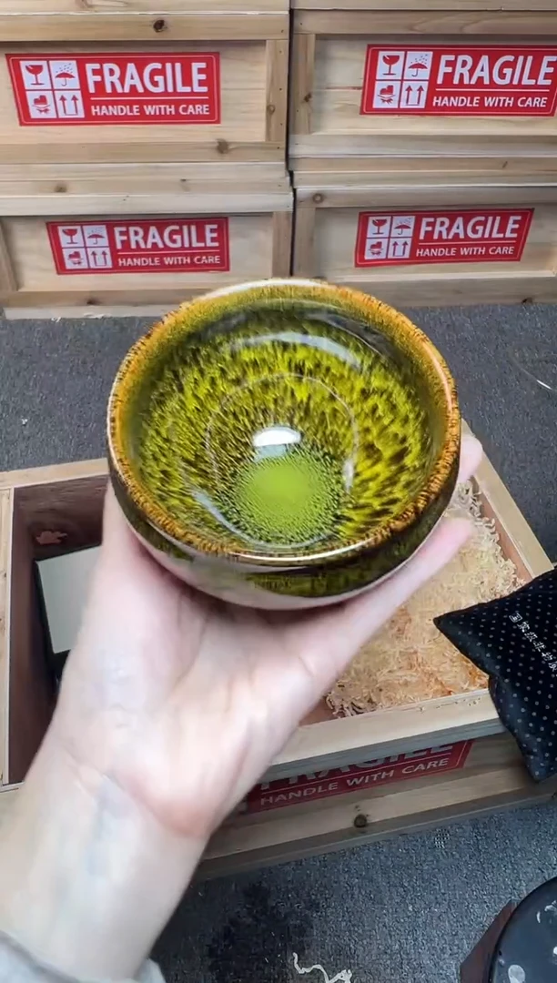 茶盏玉毫 建窑建盏主人杯