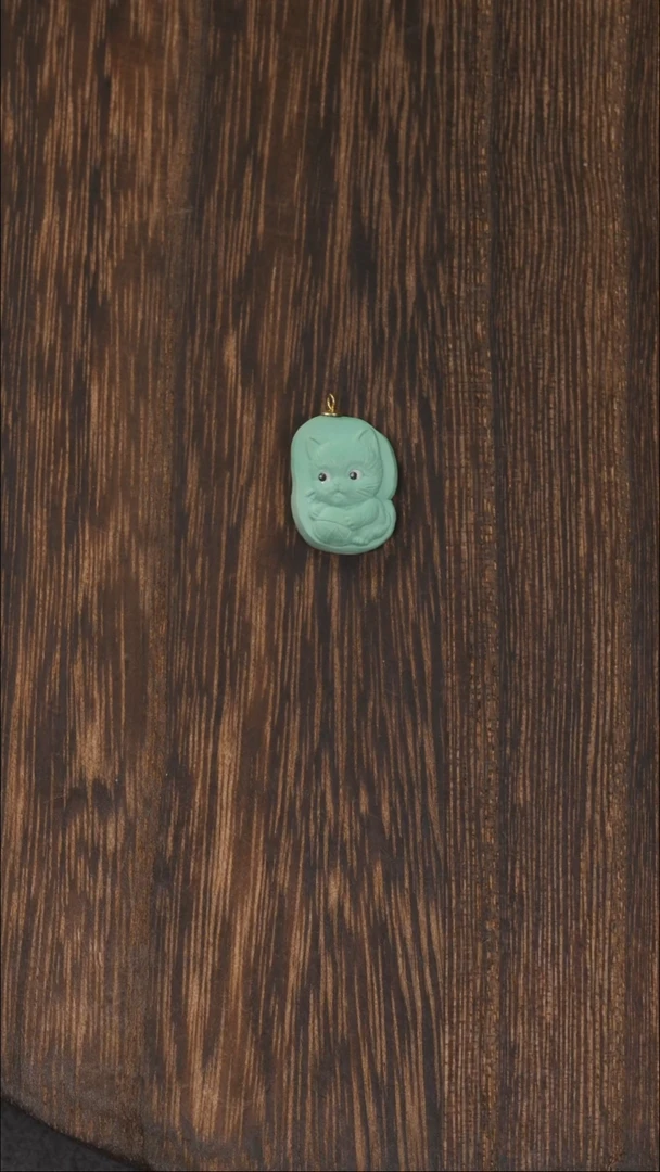 【闪购商品】绿松石挂饰18K金镶嵌1