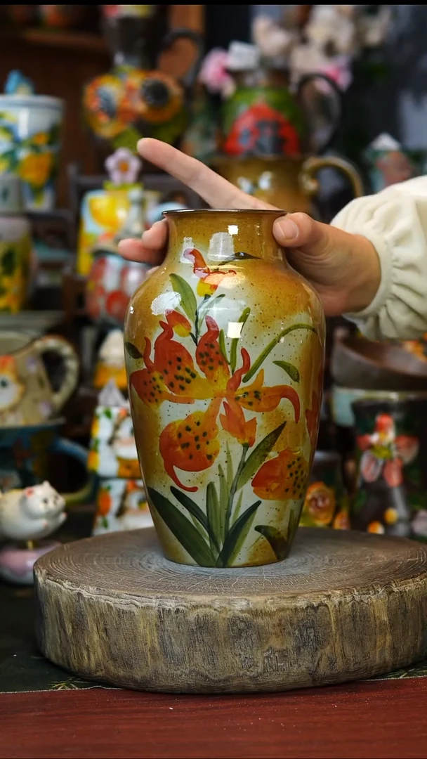 陶瓷226景德镇手工手绘釉下彩