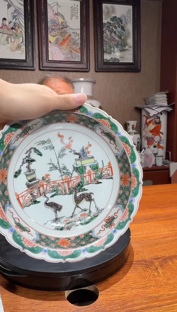 摆件景德镇陶瓷赏盘