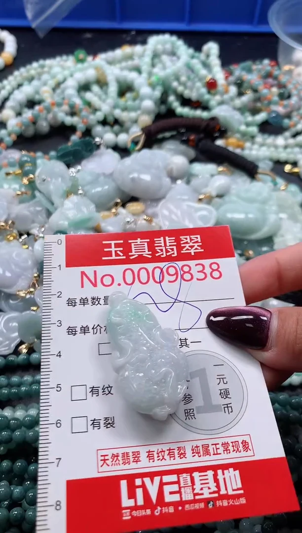 吊坠(不含链)未镶嵌翡翠9838