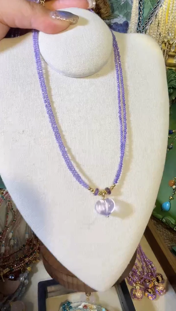 项链未镶嵌紫晶008