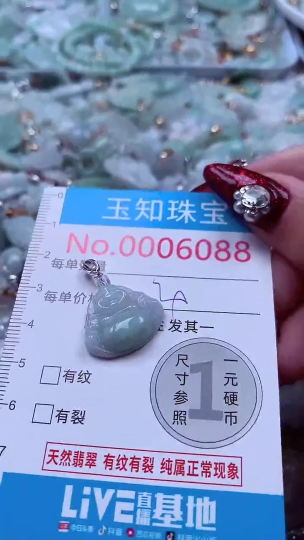 吊坠(不含链)未镶嵌翡翠6088