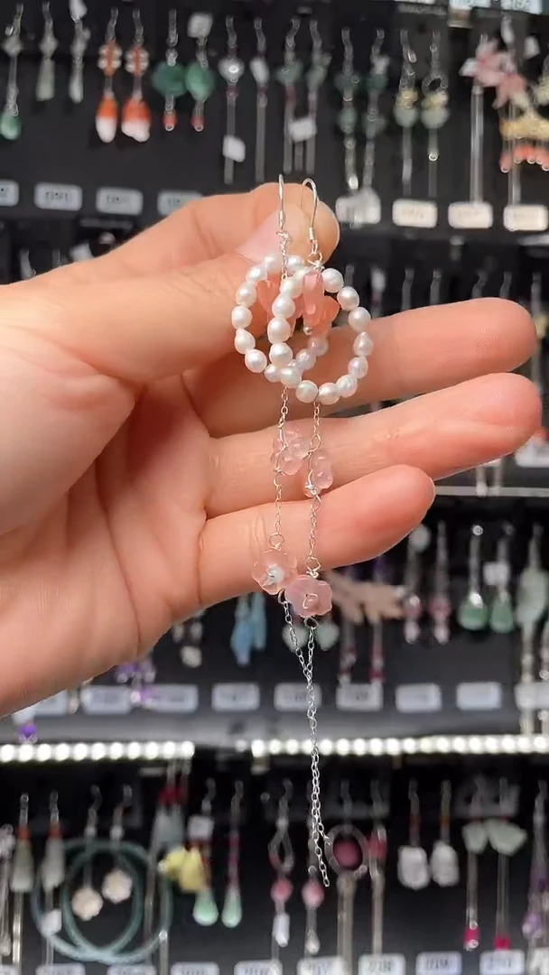 紫晶耳饰银S925镶嵌陈火打劫