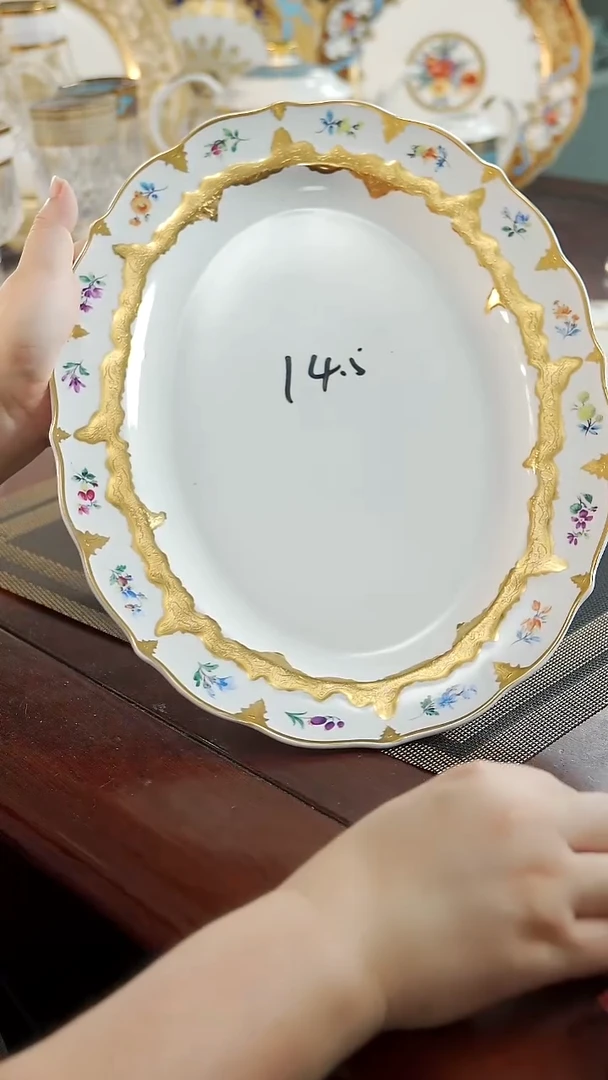 瓷片14.5英寸鱼盘 福利价