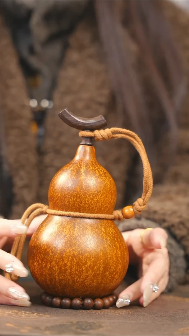 【闪购商品】XH308大漆酒葫芦不包手串及旋转底座