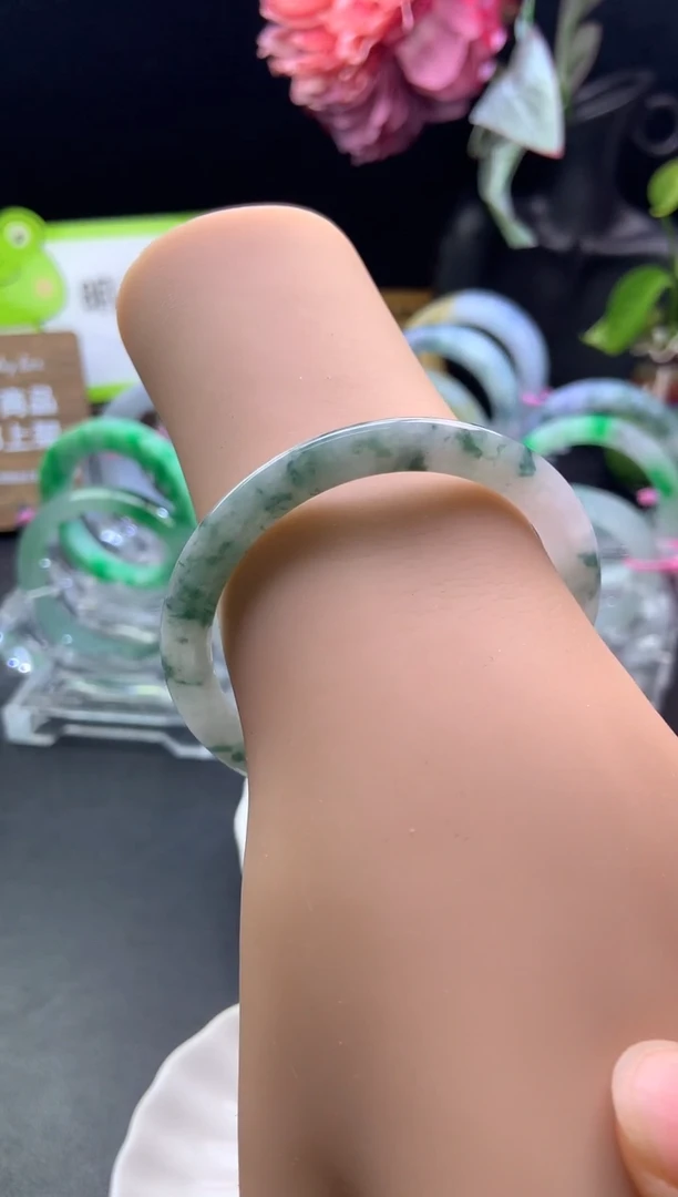 未镶嵌手镯定制翡翠52-55「定制不退不换」