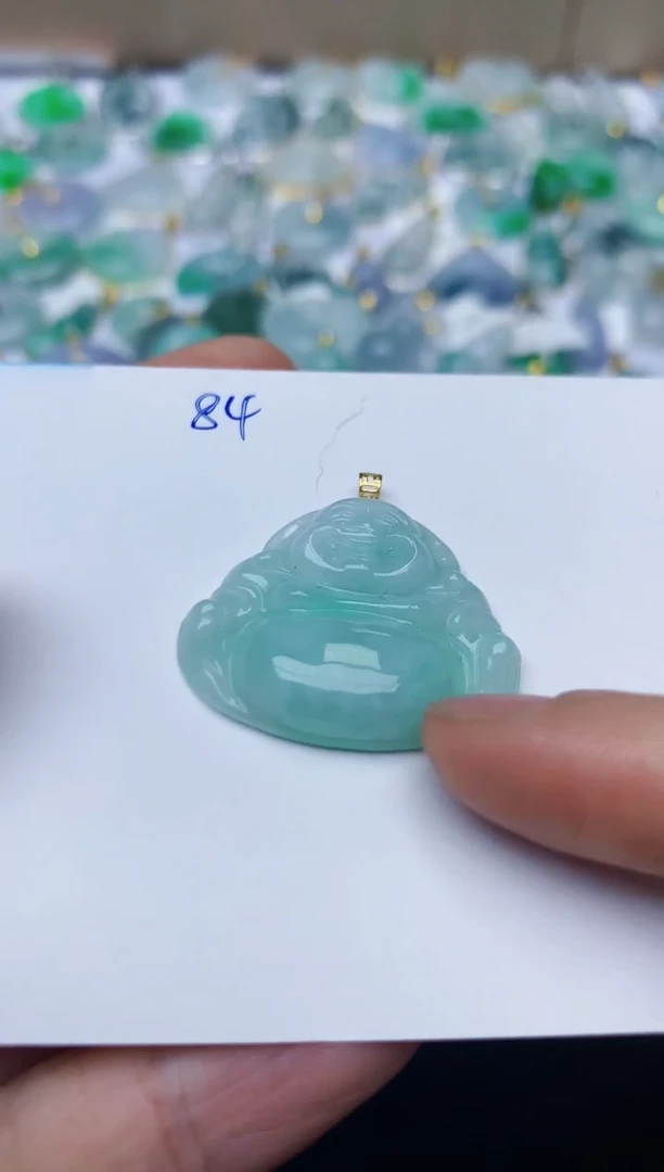 【闪购商品】翡翠颈饰18K金镶嵌天然翡翠A货