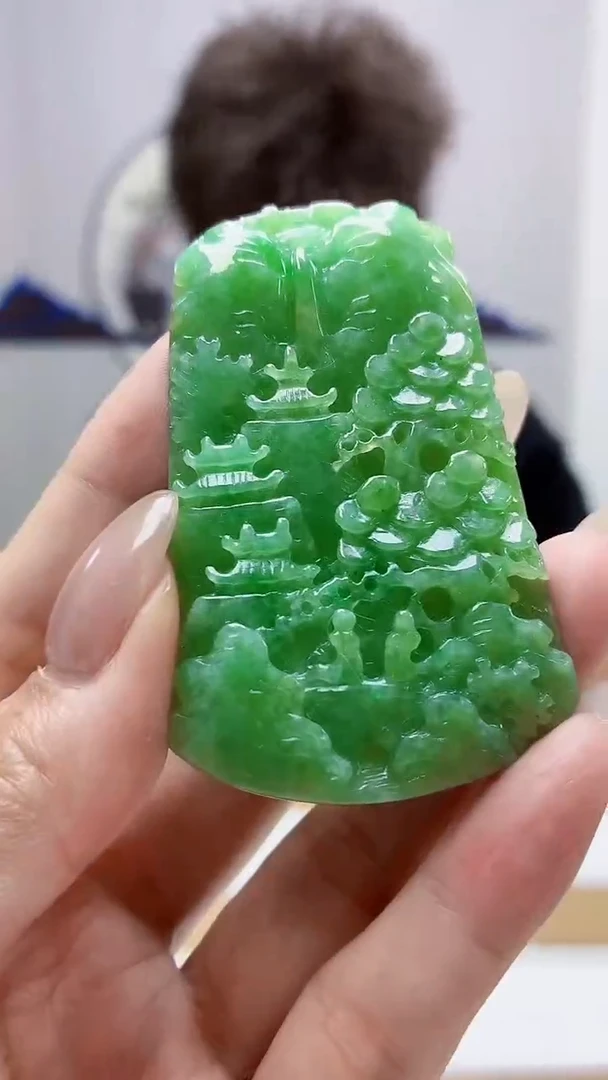 未镶嵌定制翡翠4688MM-毛货挂件71