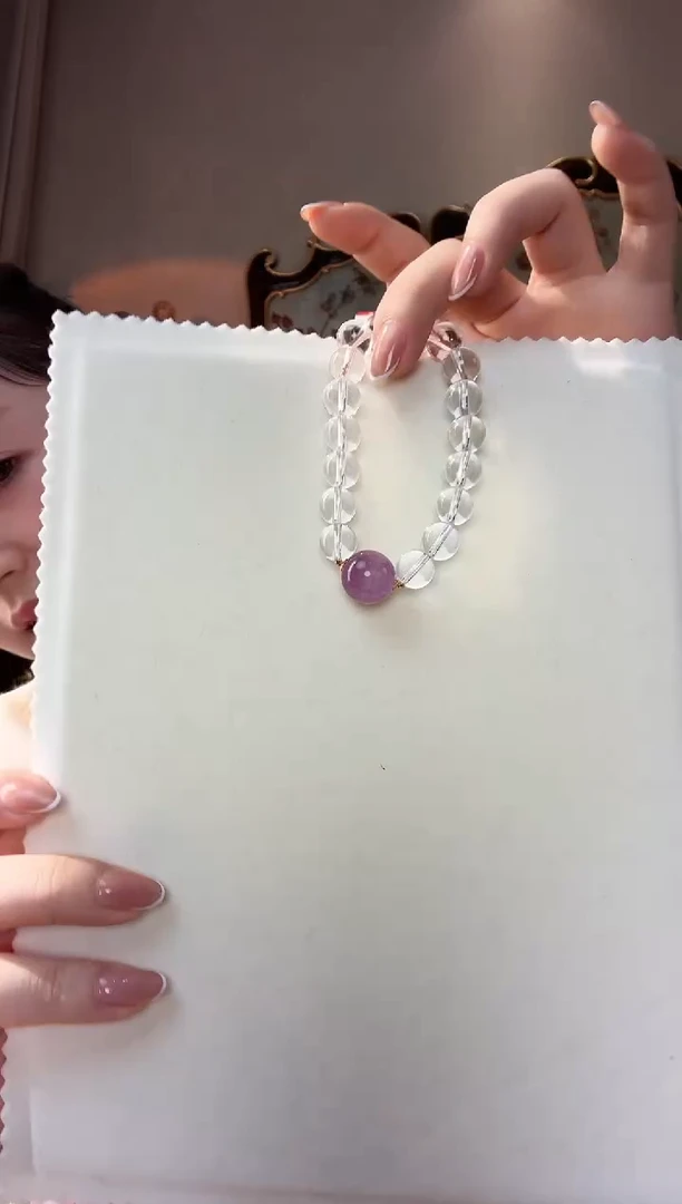 【闪购商品】水晶颈饰未镶嵌白水晶手串