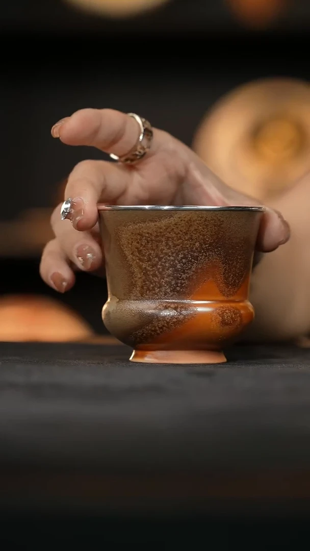 金丝楠木落灰瓶口杯70ml