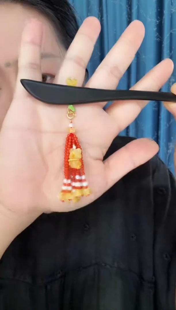 未镶嵌南红玛瑙发簪南红流苏发簪