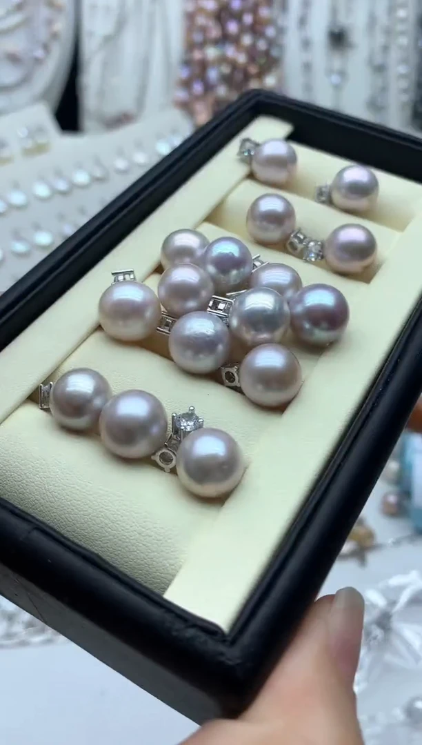 淡水珍珠银S925镶嵌吊坠(不含链)多样性发其一