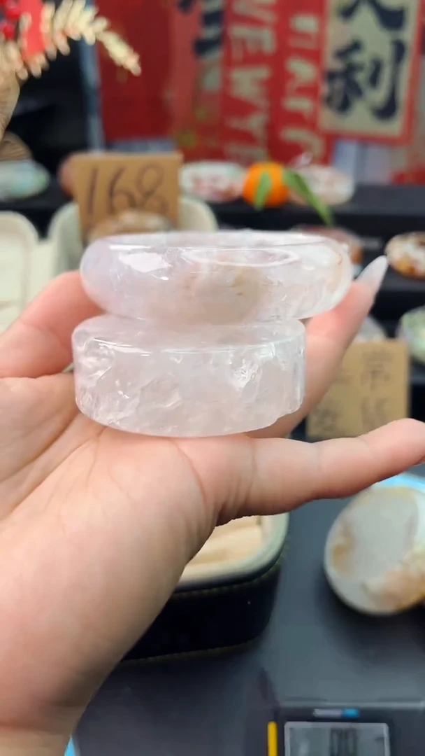 【闪购商品】石英质玉手镯未镶嵌赠送镯心（59圈口）