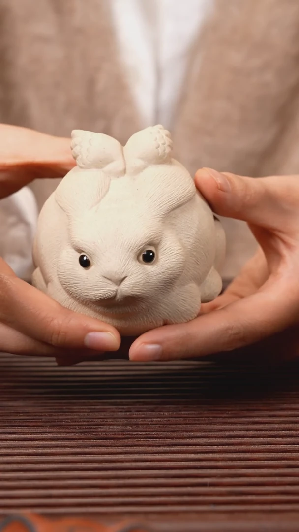 【闪购商品】紫砂茶宠胖飞兔，，