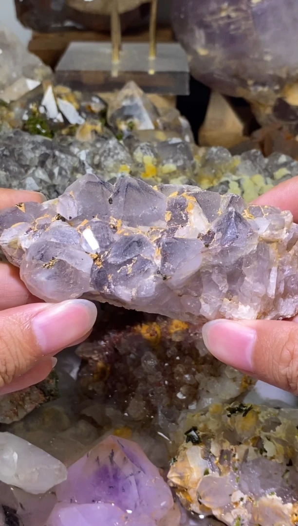 未镶嵌珠宝半成品水晶65号四川花园水晶花226g