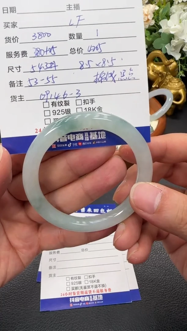 未镶嵌手镯翡翠L*手镯