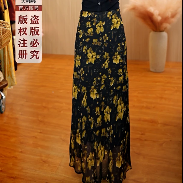 7026-20（夜宴繁花）新款女士半身裙