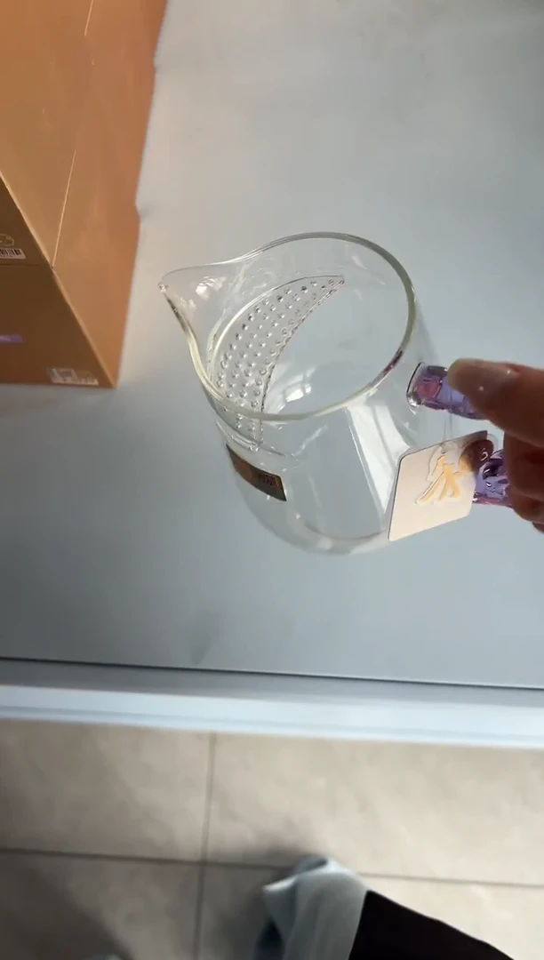 手工艺品玻璃禾器丰隆煮茶器紫色