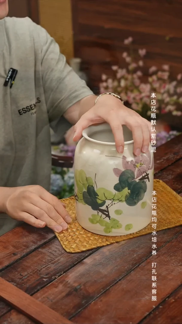 摆件景德镇艺术感手作花瓶