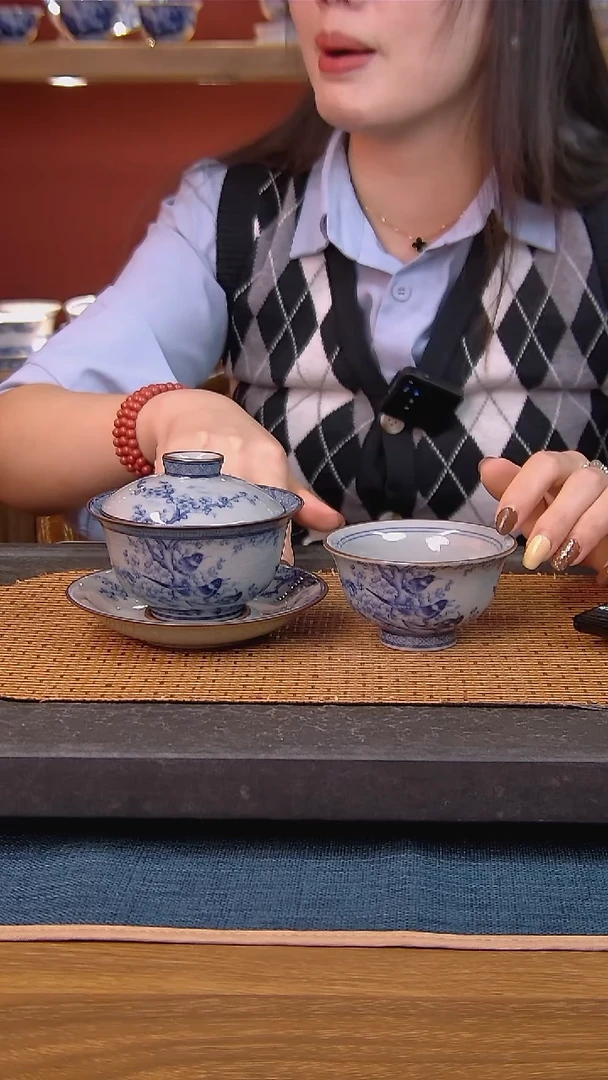 简装家用款2件套 老陶泥开片纹陶瓷茶具