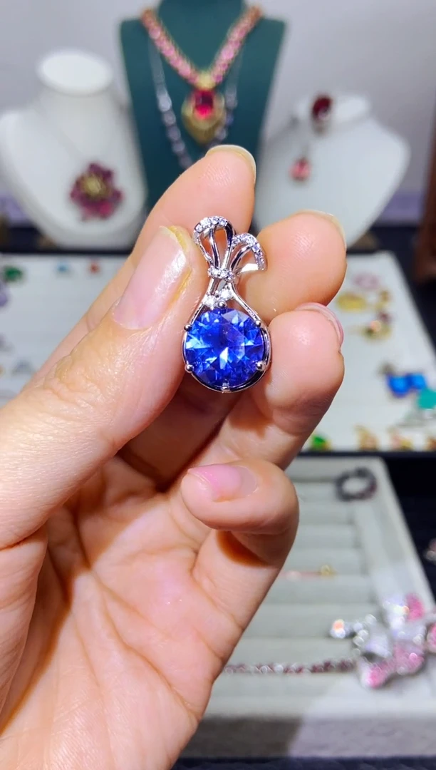 银S925镶嵌戒指烟晶41