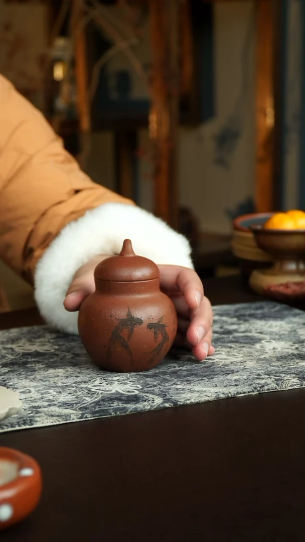 茶杯紫砂6号 特惠茶叶罐 宜兴紫砂原矿作品