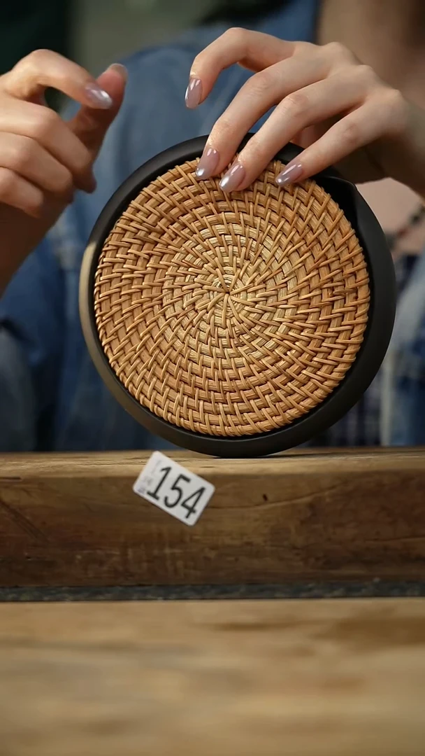 福利！紫砂藤编蓄水壶承